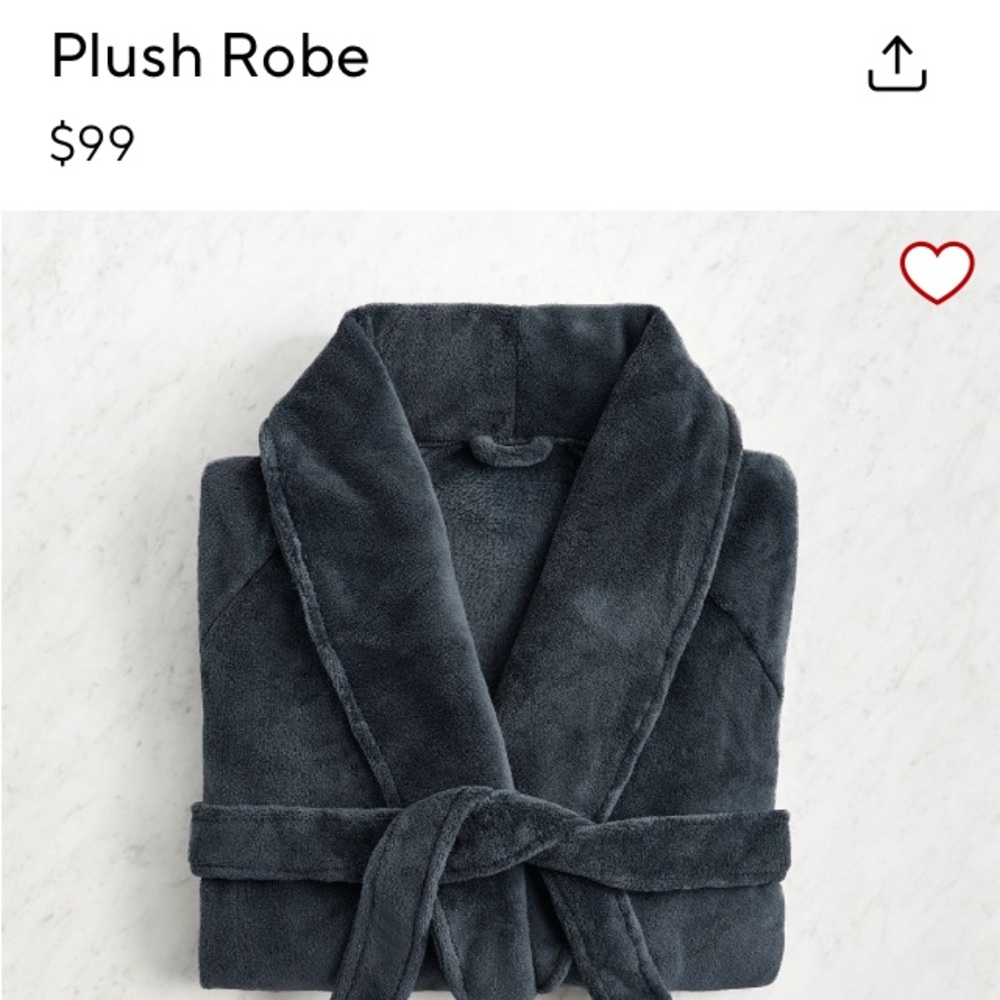 NWT Plush Pottery Barn Robe